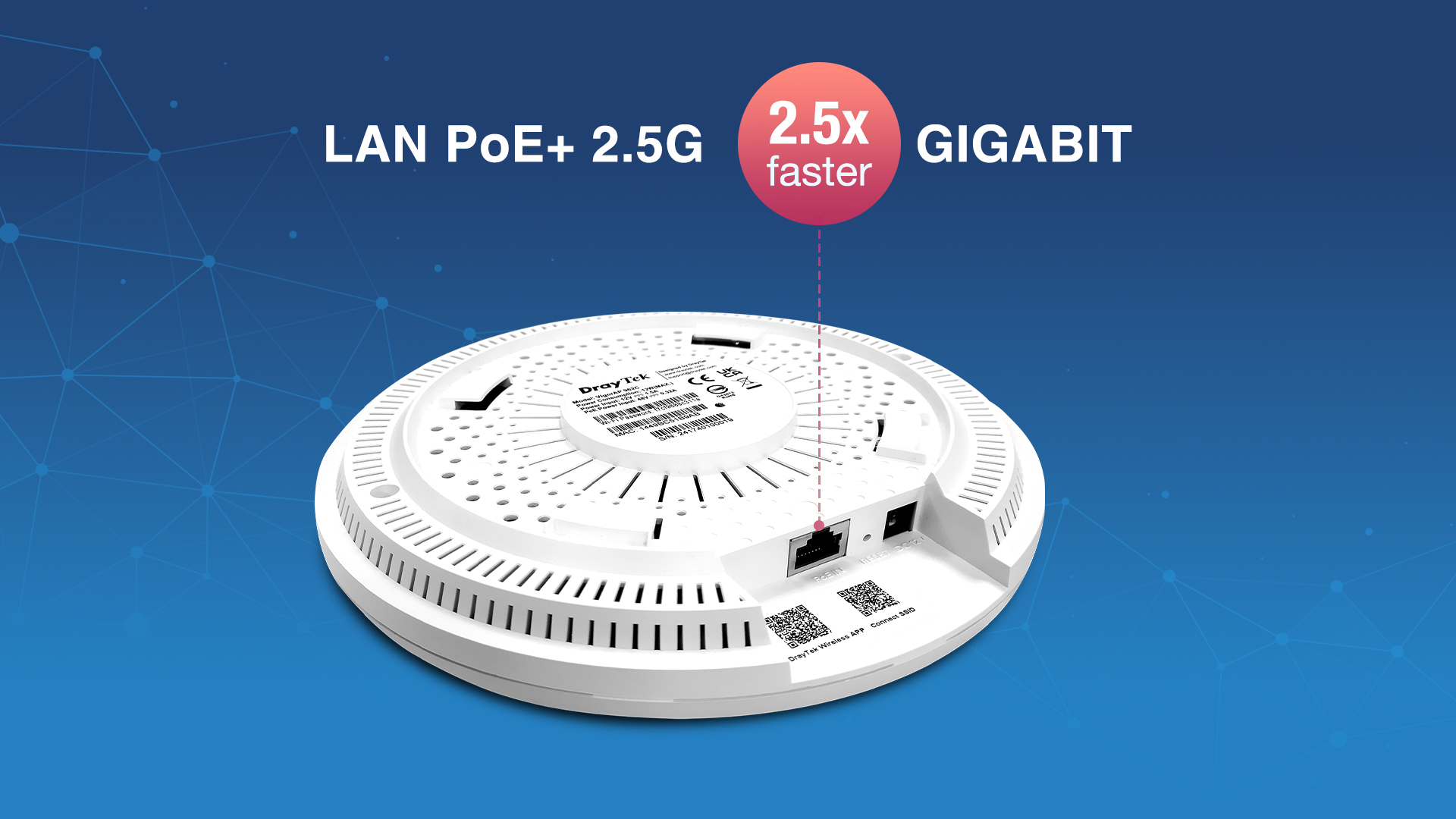 img src=”https://maxsmart.vn/wp-content/uploads/2024/07/962C_3.jpg” alt=”DrayTek VigorAP 962C có tốc độ cao với cổng LAN 2,5 Gbps”