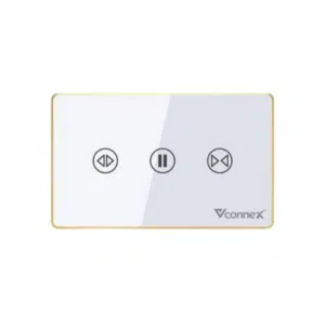 Công tắc rèm đơn viền nhôm VCONNEX VCN-WS1CL