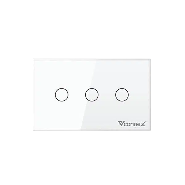 Công tắc thông minh VCONNEX VCN-WS03 ba nút không viền