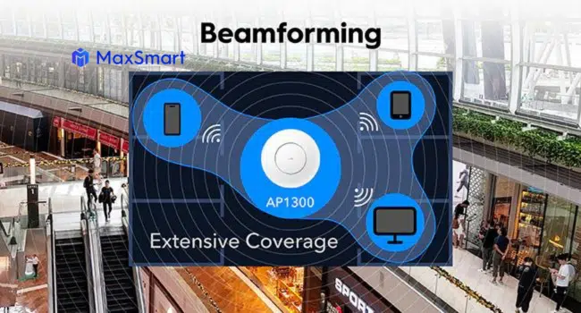 img data-src=”https://maxsmart.vn/wp-content/uploads/2024/09/AP1300-maxsmart9966.png” alt=”Công nghệ Beamforming cải thiện hiệu suất phủ sóng”