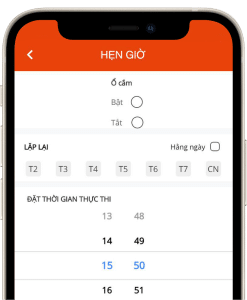 Thao tác hẹn giờ dễ dàng
