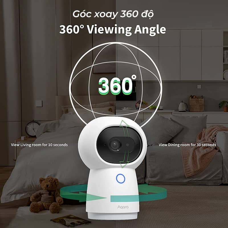 Quay quét 360 độ quan sát dễ dàng