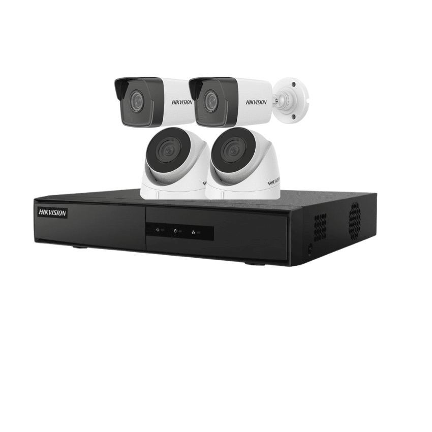 Combo 4 Camera 2K IP Hikvision – Đầu ghi 8 kênh, 4 Camera 4MP, Switch PoE 8 port, 1 Ổ cứng 2T