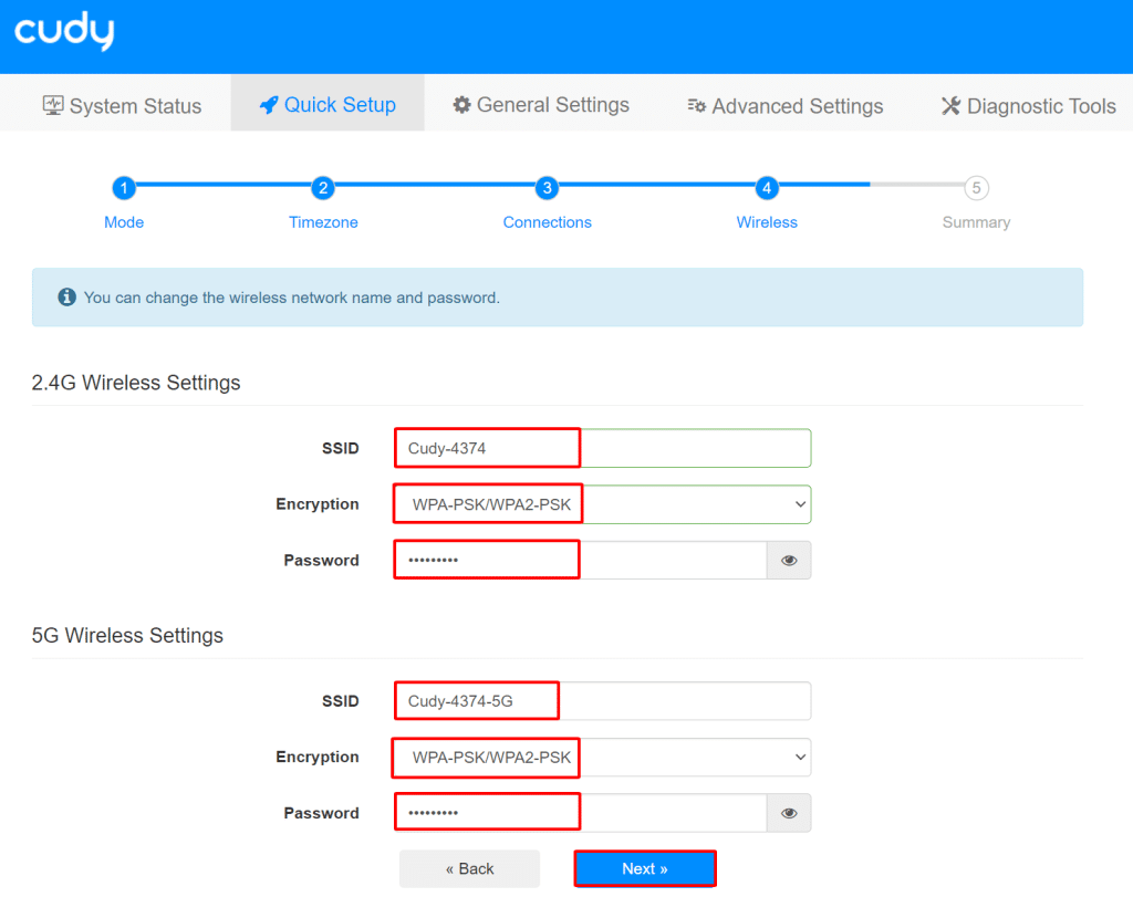 Tạo wifi 2.4Ghz và 5Ghz