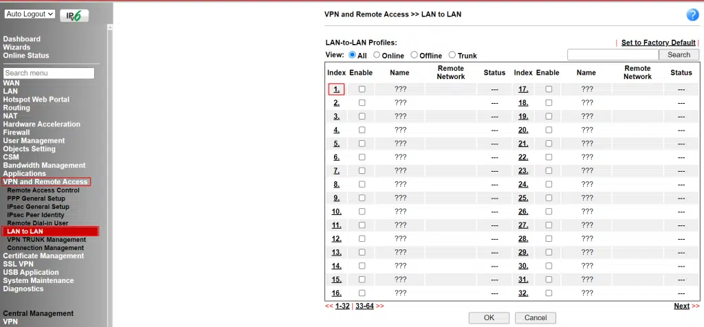 Tạo profile VPN