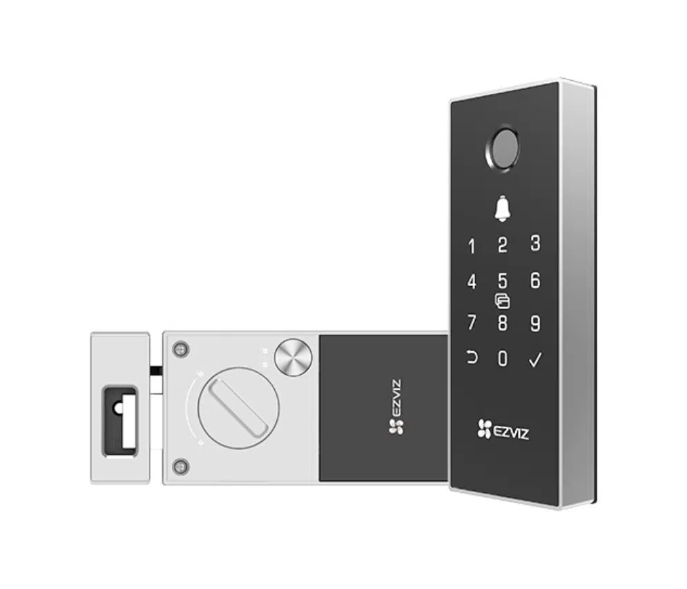 Khóa Cửa Thông Minh EZVIZ DL03 Pro – Vân Tay, Thẻ Từ, Mật Khẩu, Điều Khiển Từ Xa