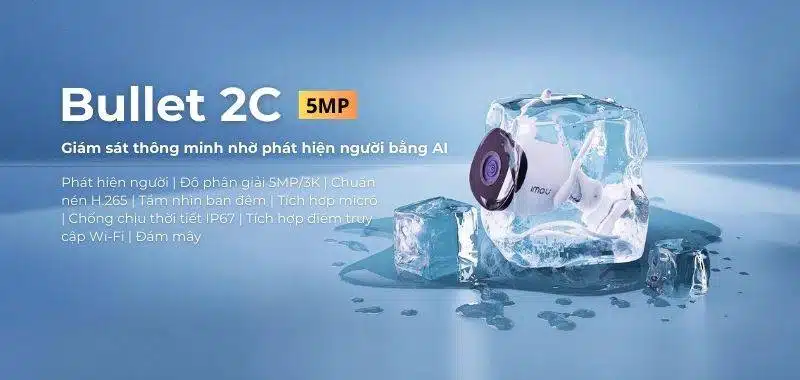 Camera Imou IPC-F52P Bullet 2C Độ phân giải 5MP
