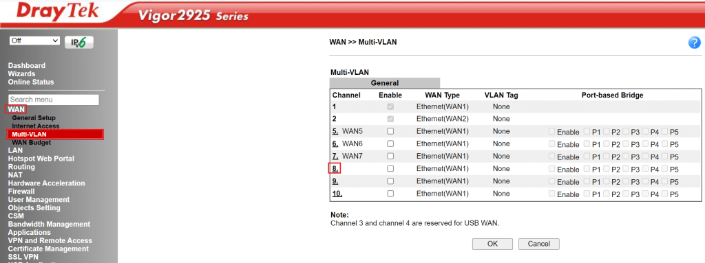 tạo profile VLan IPTV