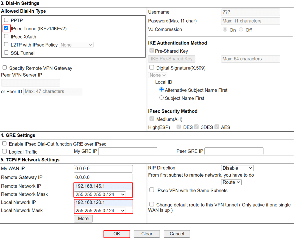 Chọn IPSec