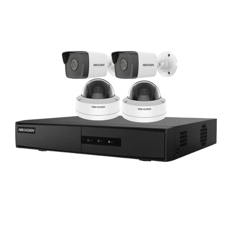Combo 4 Camera 2MP IP Hikvision – Đầu ghi 4 kênh, 4 Camera 2MP, Switch PoE 8 port, 1 Ổ cứng 2T