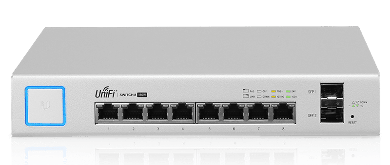 UniFi Switch 8: 8 Cổng Gigabit RJ45, Tốc Độ Chuyển Mạch 8 Gbps