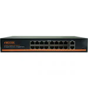 APTEK SG1162P: Bộ chuyển mạch PoE Gigabit 16 cổng