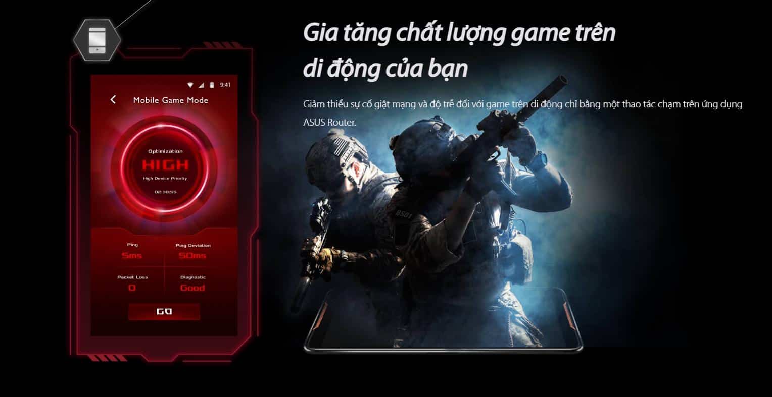 Bộ Định Tuyến Gaming ASUS RT-AX86U Pro WiFi 6- Dual Band