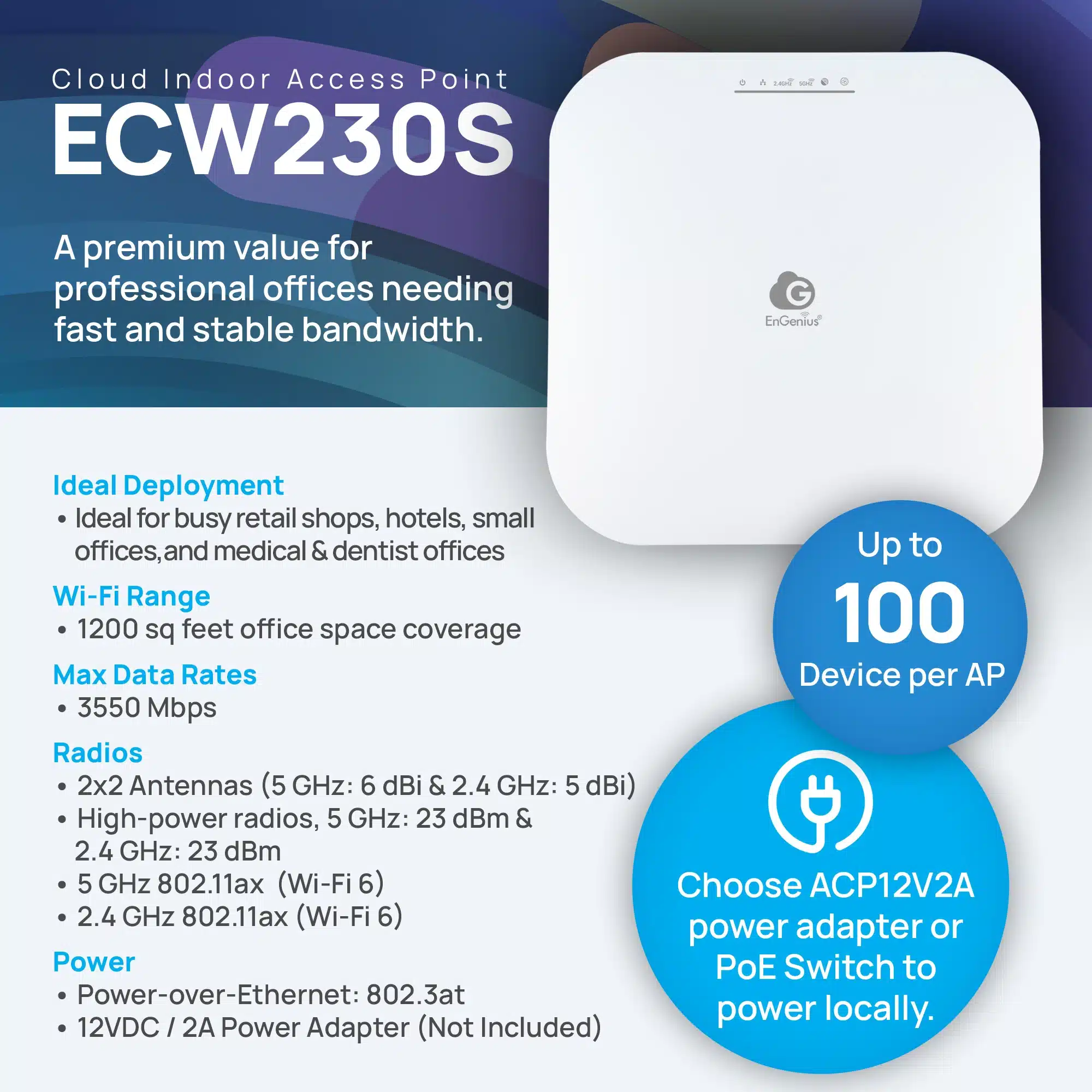 Thiết bị truy cập Wi-Fi EnGenius ECW230