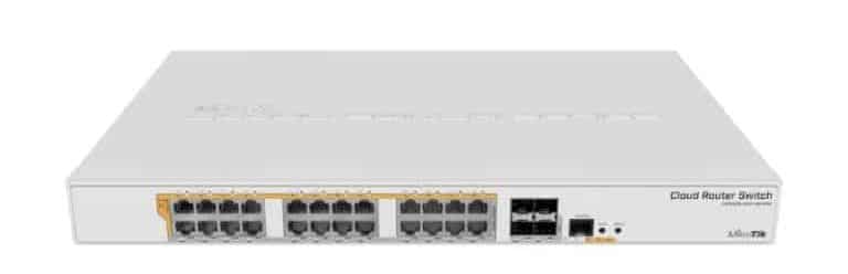 MikroTik CRS328-24P-4S+RM - Switch 24 Cổng PoE, 4 Cổng SFP+