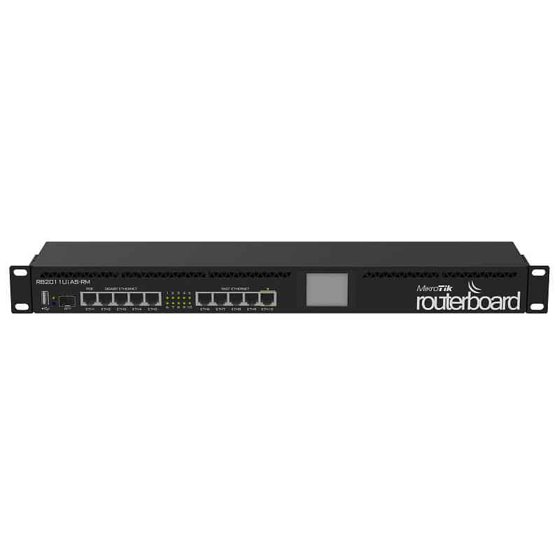 Router MikroTik RB2011UiAS-RM – 150 User, Tối đa 8 Wan, 1 SFP