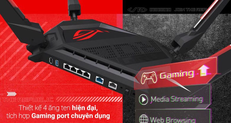 Bộ định tuyến Gaming ASUS ROG Rapture GT-AX6000