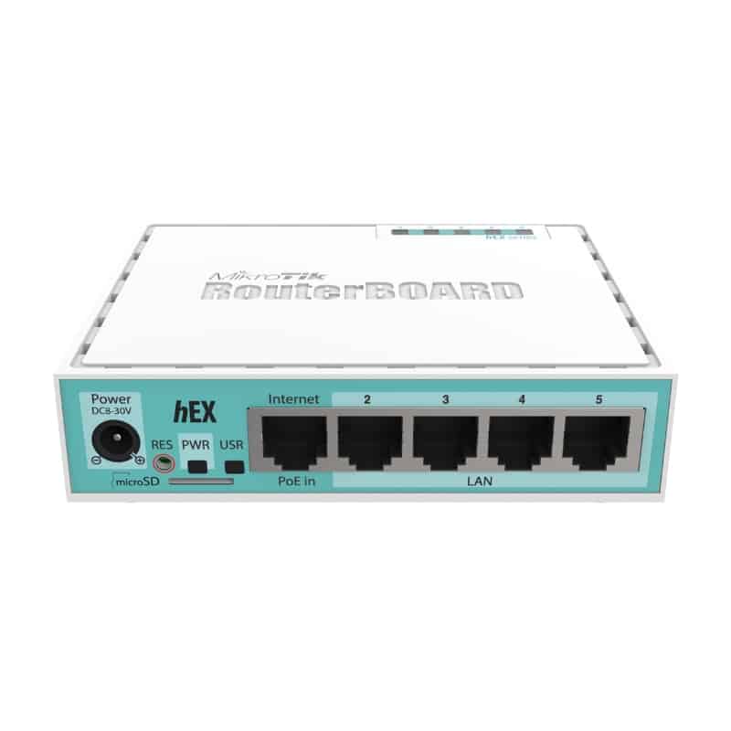 Router MikroTik RB750Gr3 (hEX) – 80 User, 5 Wan/Lan Gigabit tùy biến