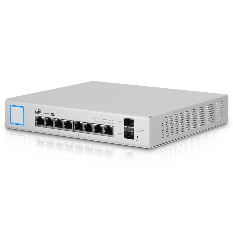 UniFi Switch 8: 8 Cổng Gigabit RJ45, Tốc Độ Chuyển Mạch 8 Gbps