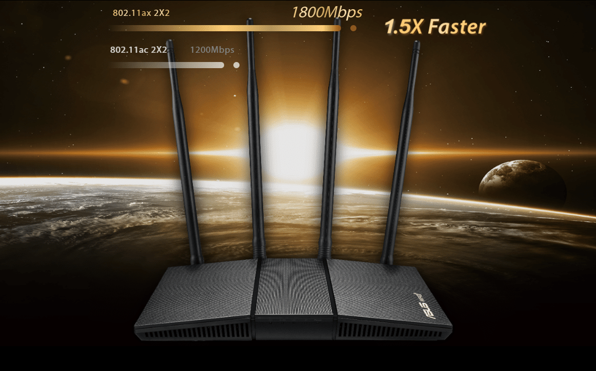 Bộ định tuyến ASUS RT-AX1800HP (WiFi 6- Dual Band)