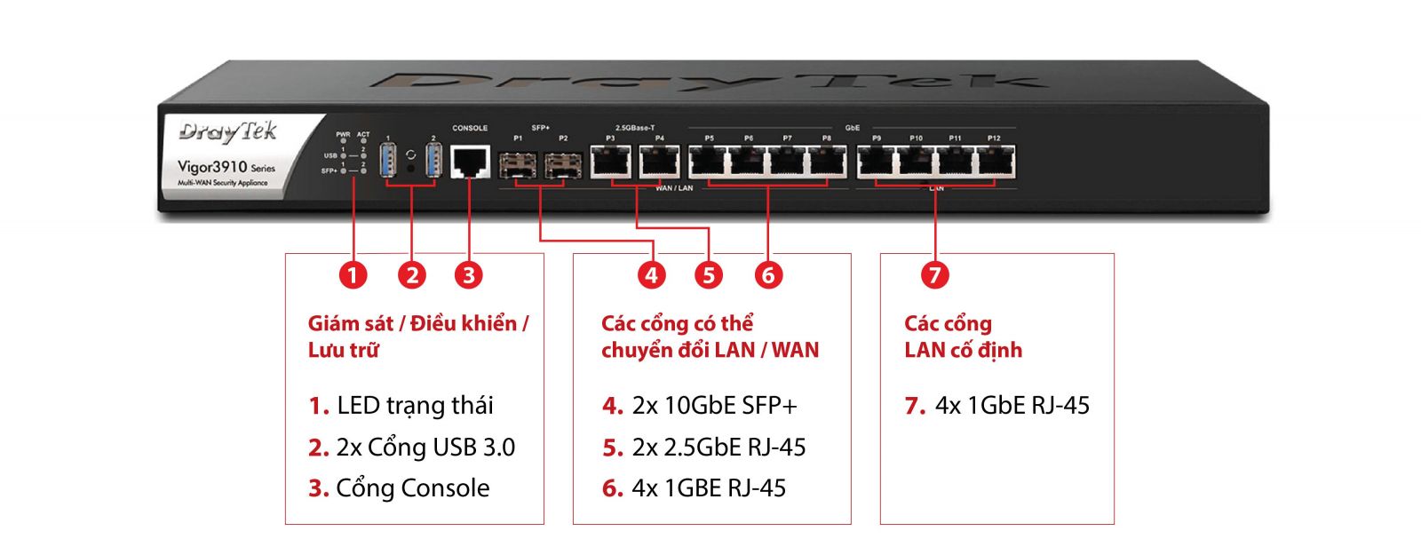 Vigor3910 cấu tạo