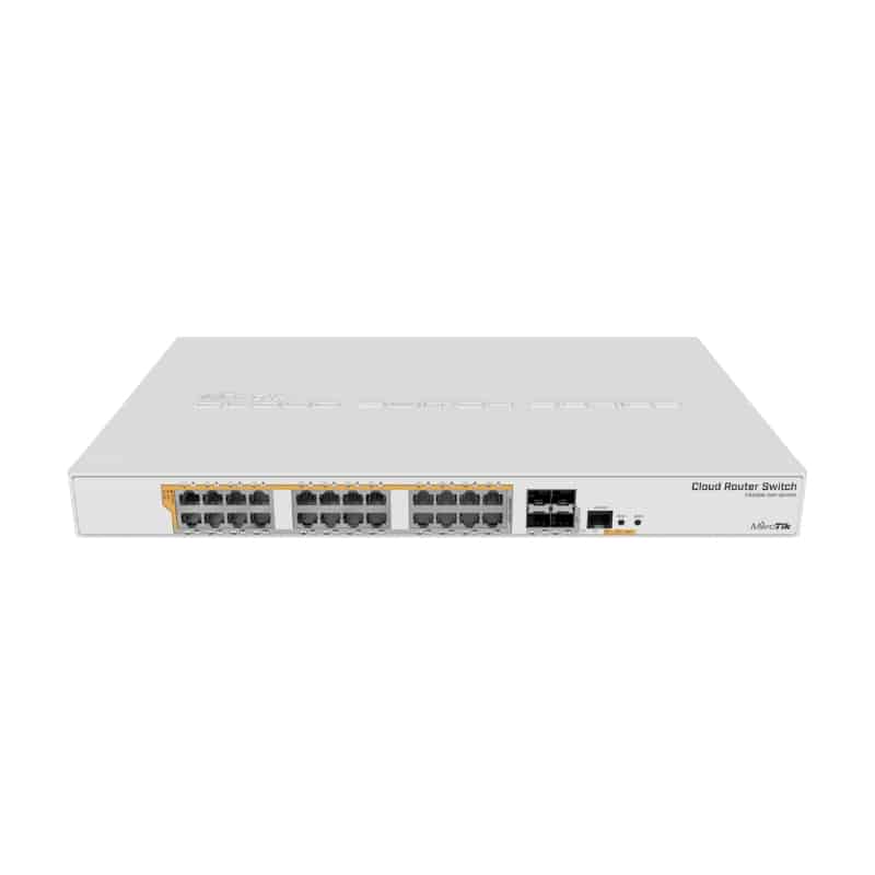 MikroTik CRS328-24P-4S+RM: Switch 24 Cổng PoE, 4 Cổng SFP+