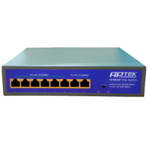 APTEK SF1062P: Bộ chuyển mạch 6 cổng PoE tốc độ 10/100Mbps