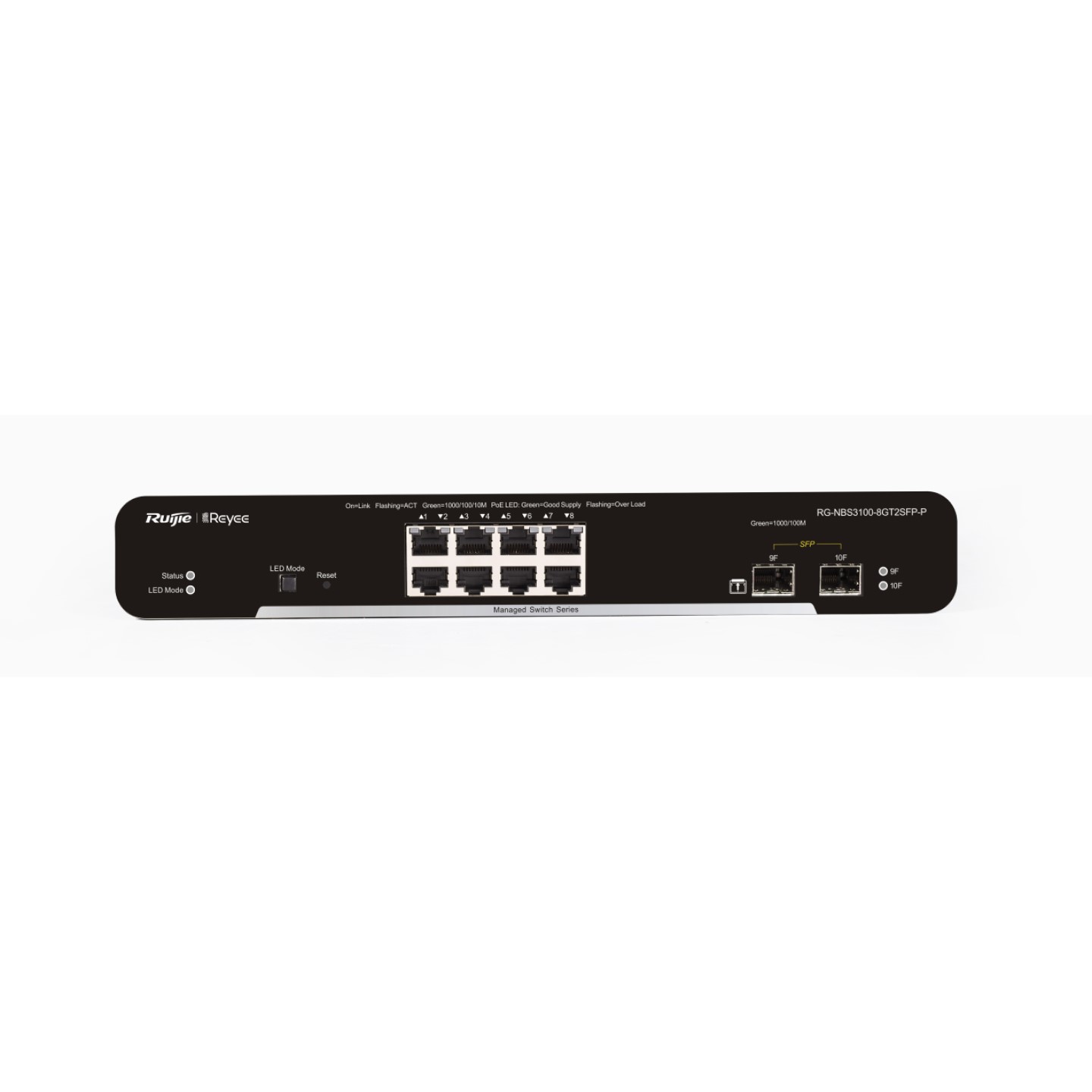 Ruijie RG-NBS3100-8GT2SFP-P – Switch 8 Cổng Gigabit