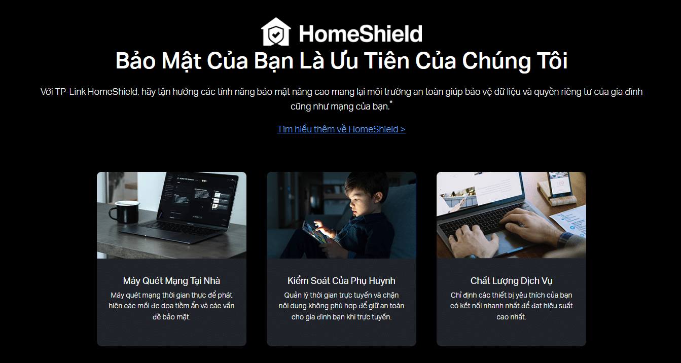 Bảo mật cao với HomeShield