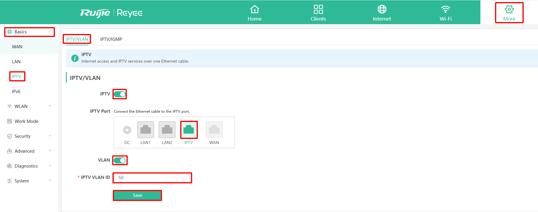 Vlan IPTV