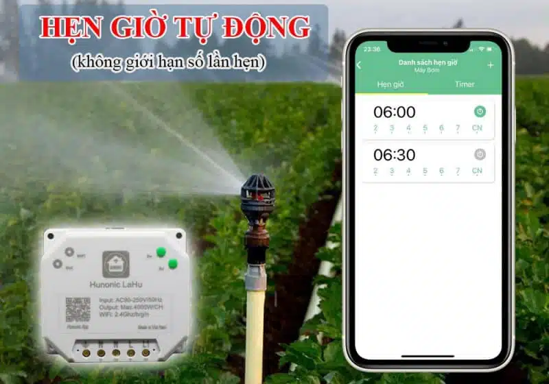 Hẹn giờ bật tắt tự động