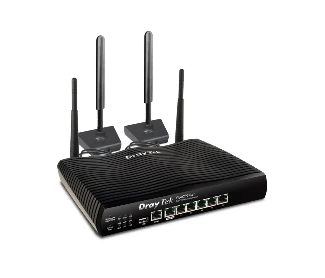 DrayTek Vigor2927Lac – Cân Bằng Tải Gigabit, WiFi 5, Router 4G LTE 2 Khe Sim, 150 User
