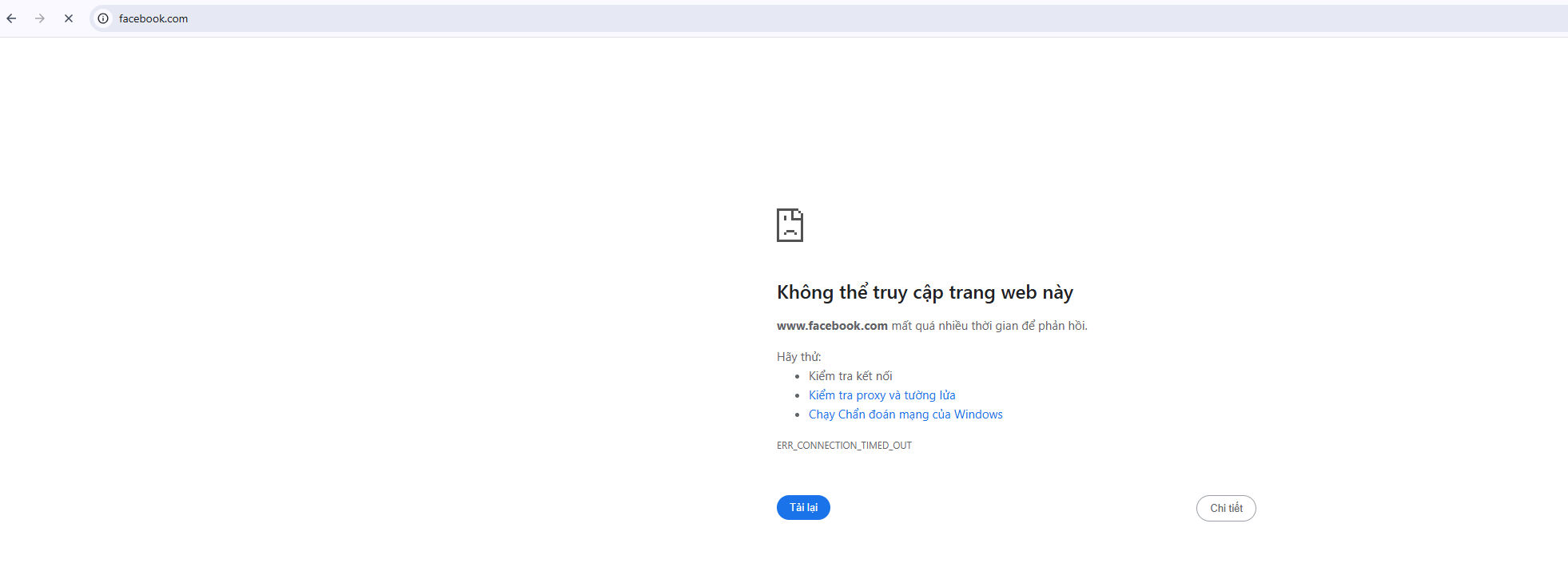 Kết quả đã chặn được website