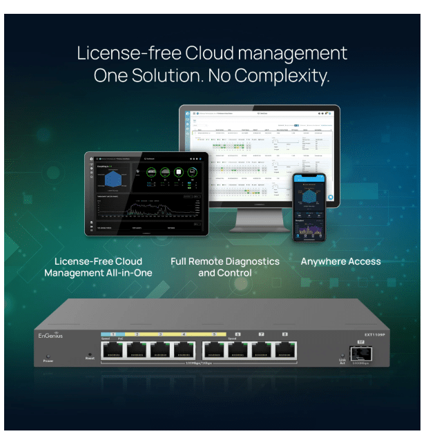Switch mở rộng EnGenius EXT1109P