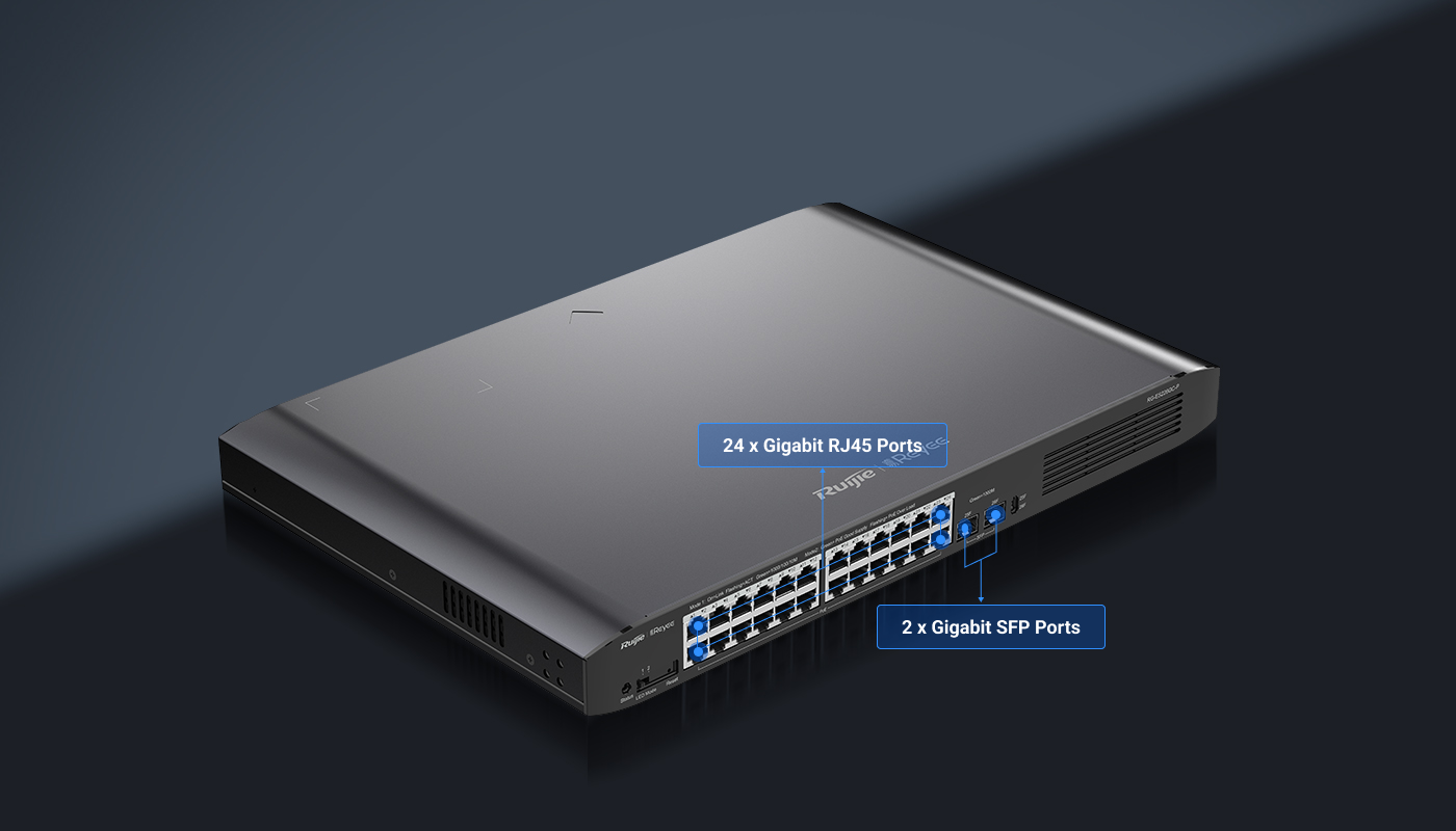 Ruijie RG-ES226GC-P – Switch PoE 26 Cổng Gigabit