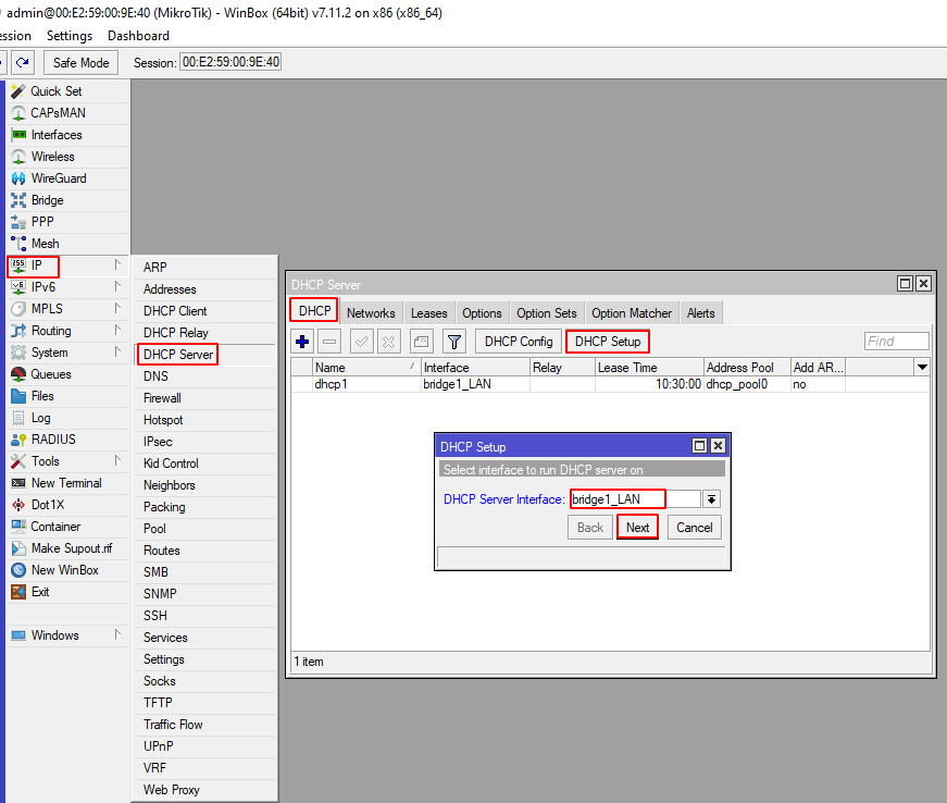 Tạo DHCP cho nhóm BigdeLAN