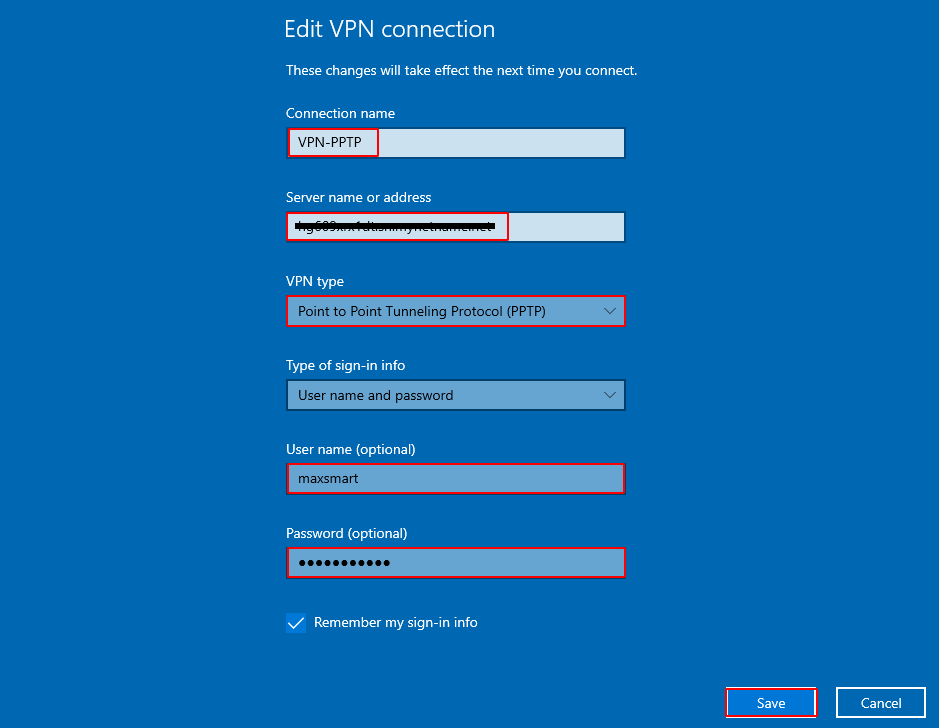 Thực hiện kết nối VPN Client to Site