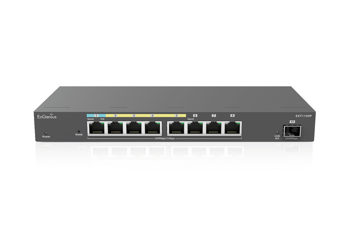 Switch mở rộng EnGenius EXT1109P ( PoE+, 8 cổng Gigabit)