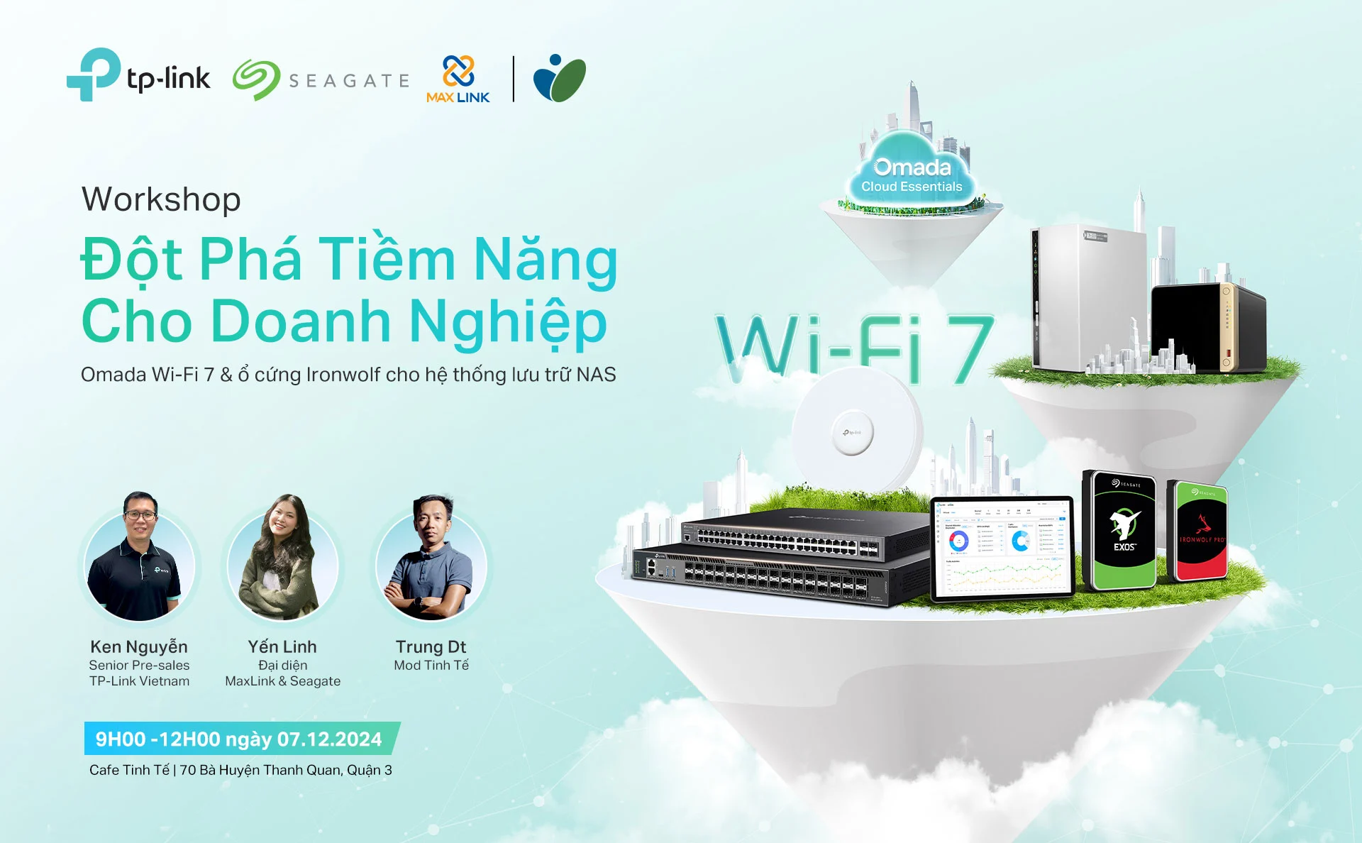 Omada Wi-Fi 7 & ổ cứng Ironwolf