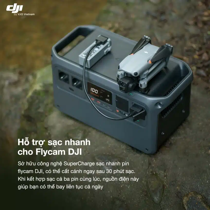 Bộ sạc điện di động DJI Power 1000 - Tối đa 2400W tiện lợi