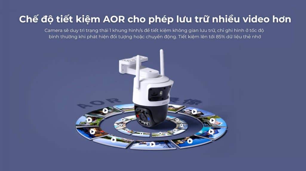Camera WiFi Ngoài Trời 3 Mắt IMOU Cruiser Triple IPC-S7UP-11M0WED - 11MP, Ban Đêm Có Màu, Xoay 360 Độ