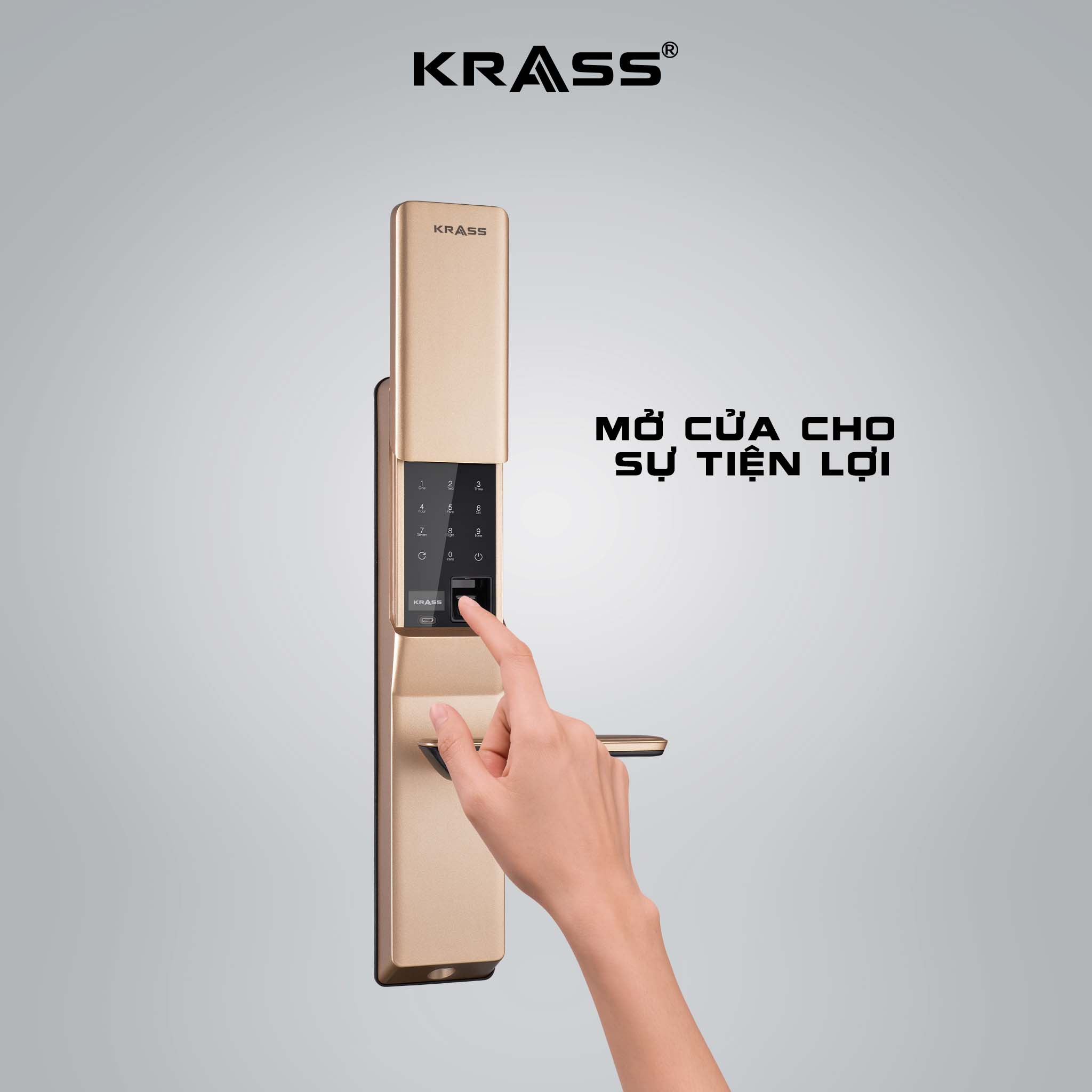 Khóa Cửa Vân Tay Krass K612 - Tính Năng Mở Khóa Nhanh và Chính Xác