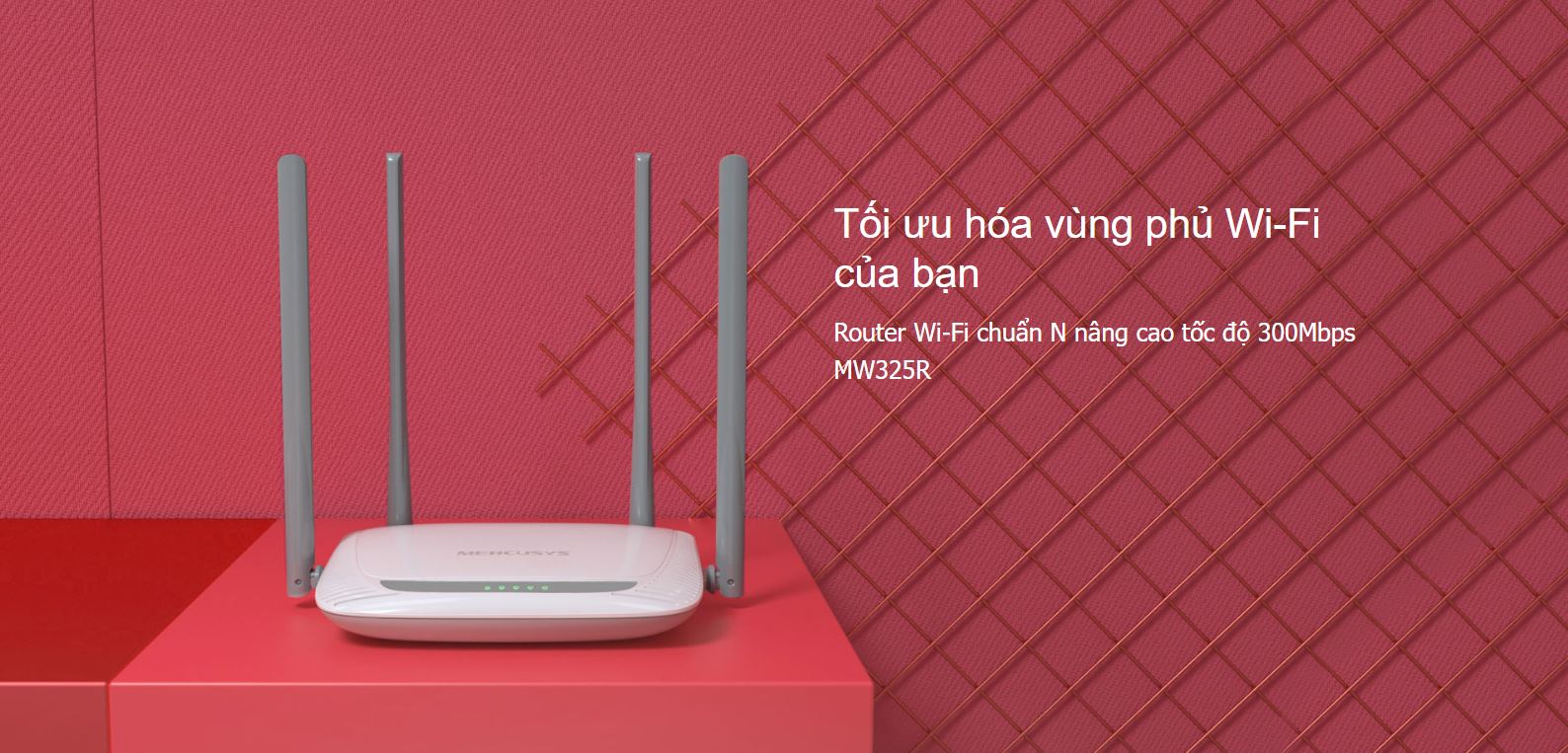 Router Mercusys MW325R - Bộ định tuyến Wi-Fi nâng cao chuẩn N tốc độ 300Mbps