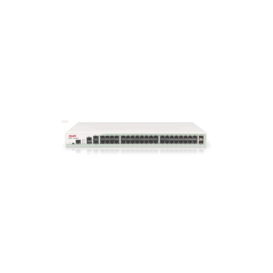 Ruijie RG-WALL 1600-M5100-LIS-1Y: Tường Lửa 4Gbps, 3,2 Triệu Phiên, 42 Cổng RJ45, 2 Cổng SFP