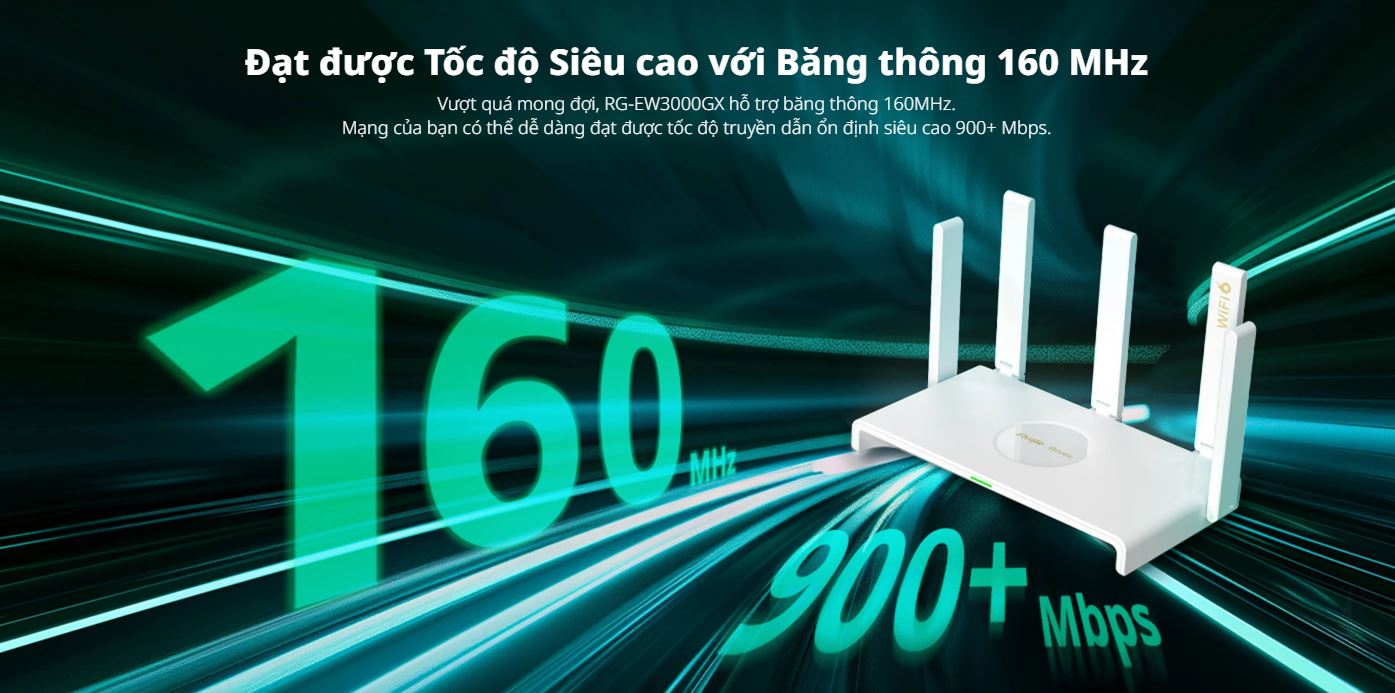 Thiết bị phát wifi Ruijie Reyee RG-EW3000GX - WiFi 6, 3000M