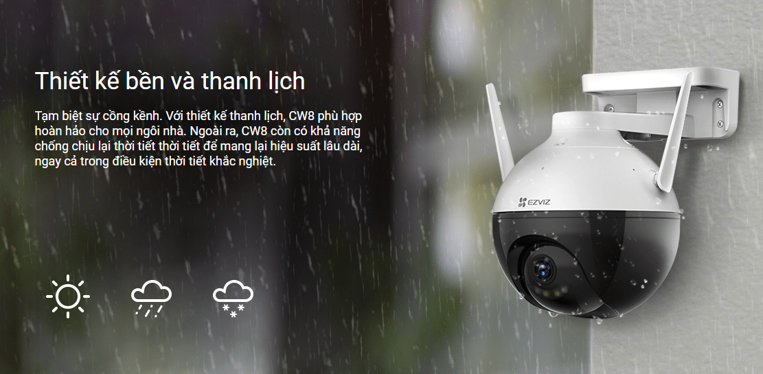 Thiết kế chống chịu thời tiết IP65