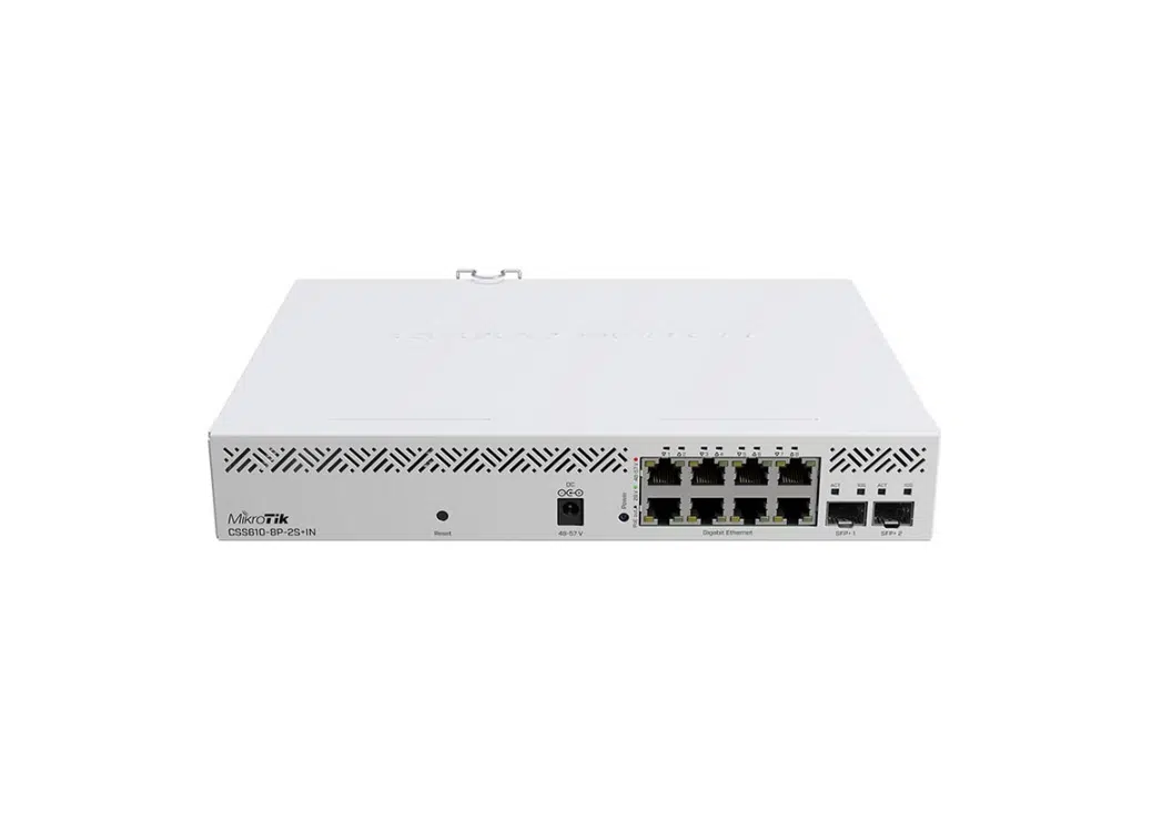 Switch MikroTik CSS610-8P-2S+IN – Switch PoE 8 Cổng Gigabit, 2 Cổng SFP+ 10G, Switch Managed, 140W