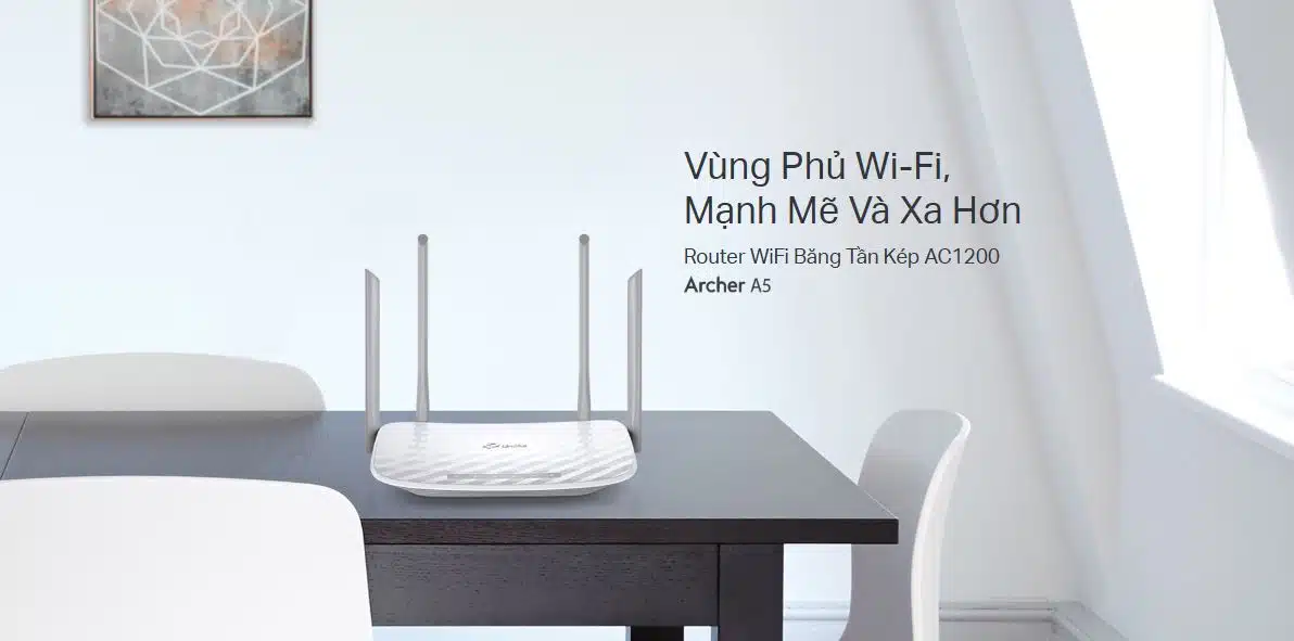 Router TP-Link Archer A5 - Bộ định tuyến băng tần kép không dây AC1200