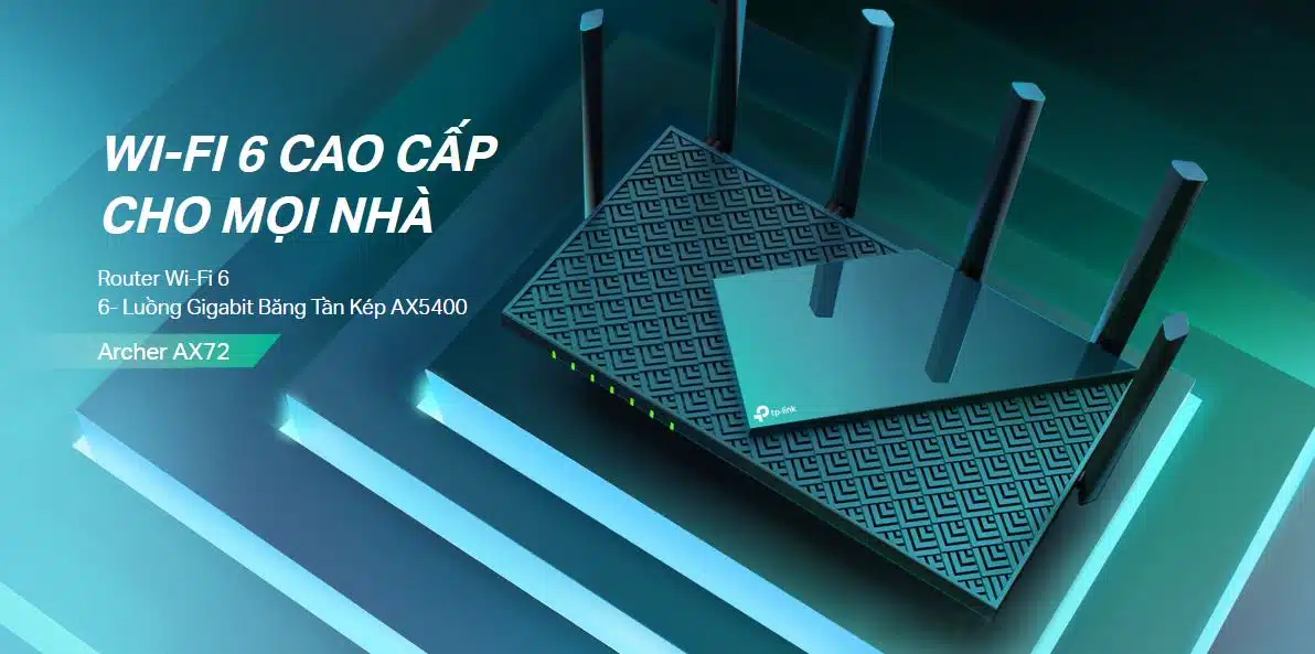 Router TP-Link Archer AX72 - Wi-Fi 6 Gigabit Băng Tần Kép AX5400