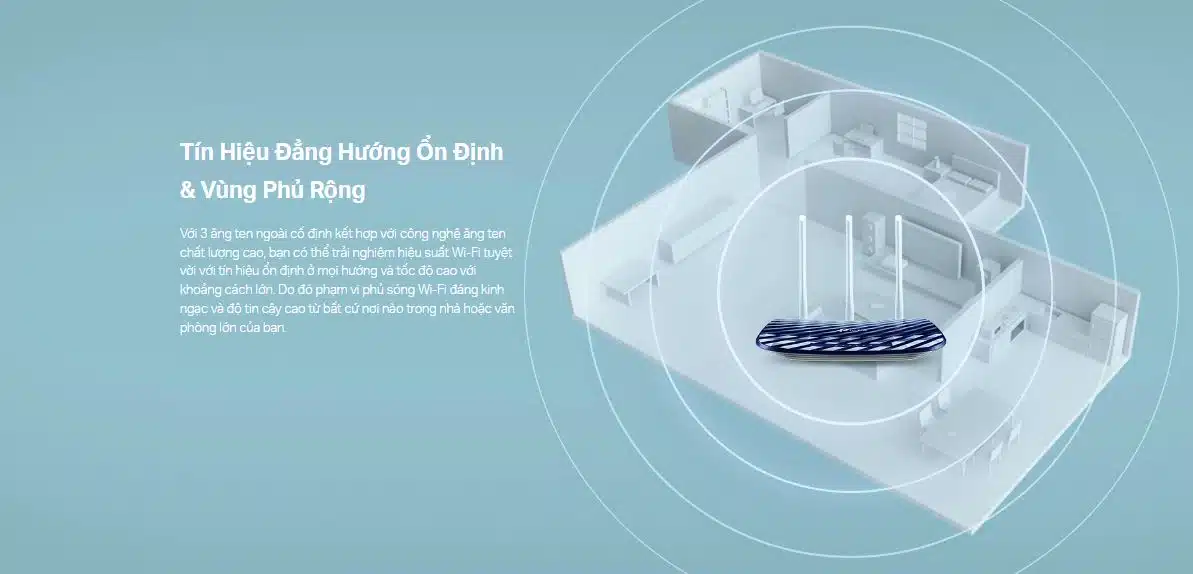 Router TP-Link Archer C20 - Bộ định tuyến Wi-Fi Băng Tần Kép AC750